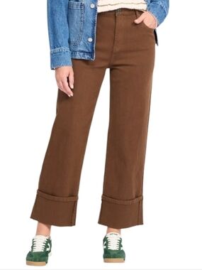 Kut from the Kloth Sienna High-Rise Straifht Leg Rollup Jeans